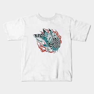 Bird Traditional tattoo Kids T-Shirt